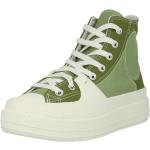 Kotníčkové boty na podpatku Converse v tmavě zelené barvě s výškou podpatku do 3 cm 