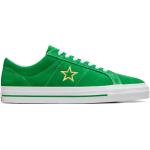 Dámské Semišové tenisky Converse One Star v zelené barvě v skater stylu 