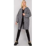 Dámské Kabáty s kapucí FashionHunters v šedé barvě z polyesteru ve velikosti Onesize ve slevě 