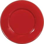 Talíře Côté Table v červené barvě v elegantním stylu z keramiky s průměrem 28 cm 
