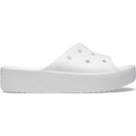 Dámské Pantofle na platformě Crocs Classic v bílé barvě 
