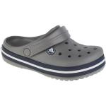 Dětské Pantofle na podpatku Crocs Crocband Clog v šedé barvě na léto 