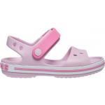 Dívčí Gumové pantofle Crocs Crocband v růžové barvě ze syntetiky ve velikosti 35 na suchý zip na léto 