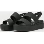 Sandály na klínku Crocs v černé barvě v elegantním stylu z gumy ve velikosti 36 na léto 