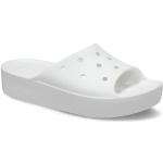 Dámské Pantofle na platformě Crocs Classic Slide v bílé barvě ve slevě na léto 