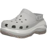 Dámské Pantofle na podpatku Crocs ve světle šedivé barvě ze syntetiky s výškou podpatku do 3 cm ve slevě 