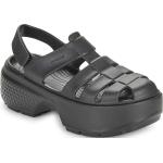 Dámské Sandály Crocs v černé barvě ve velikosti 42 s výškou podpatku 5 cm - 7 cm na léto 