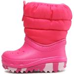 Dívčí Sněhule Crocs Classic v růžové barvě na zimu 
