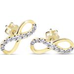 Cutie Diamonds Elegantní náušnice ze žlutého zlata s brilianty ve tvaru nekonečna DZ60149-30-00-X-1