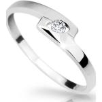 Prsteny z bílého zlata Cutie Diamonds v elegantním stylu z bílého zlata Diamantové ve velikosti 50 