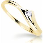 Cutie Diamonds Půvabný prsten ze žlutého zlata s briliantem DZ6818-1718-00-X-1 49 mm