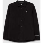 Dětské košile s dlouhým rukávem Dívčí v černé barvě z bavlny ve velikosti 8 let ve slevě Designer od značky Calvin Klein Jeans z obchodu Answear.cz s poštovným zdarma 