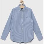 Dětské košile s dlouhým rukávem Chlapecké v modré barvě z bavlny Designer od značky Polo Ralph Lauren z obchodu Answear.cz s poštovným zdarma 