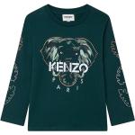 Dětská trička s potiskem Chlapecké v zelené barvě z bavlny ve velikosti 8 let strečové ve slevě od značky KENZO Kids z obchodu Answear.cz 