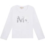 Dětská trička s dlouhým rukávem Dívčí v bílé barvě z bavlny Designer od značky Michael Kors z obchodu Answear.cz 