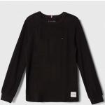 Dětské košile s dlouhým rukávem Chlapecké v černé barvě z bavlny od značky Tommy Hilfiger z obchodu Answear.cz 
