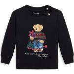 Dětská trička s potiskem Dívčí v černé barvě z bavlny ve velikosti 3 měsíce Designer od značky Polo Ralph Lauren z obchodu Answear.cz s poštovným zdarma 