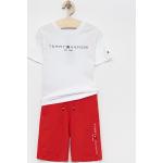 Dětské teplákové soupravy Chlapecké v červené barvě z bavlny od značky Tommy Hilfiger z obchodu Answear.cz s poštovným zdarma 