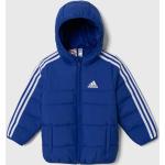 Dětské bundy s kapucí Dívčí v modré barvě z polyesteru od značky adidas z obchodu Answear.cz s poštovným zdarma 