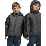 Dětské bundy s kapucí Dívčí v šedé barvě prošívané ve velikosti 8 let od značky adidas Originals z obchodu Answear.cz s poštovným zdarma 