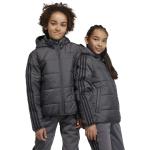 Dětské bundy s kapucí Dívčí v šedé barvě ve velikosti 10 let od značky adidas Originals z obchodu Answear.cz s poštovným zdarma 