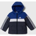 Dětské bundy s kapucí Dívčí v námořnicky modré barvě ve velikosti 8 let od značky adidas z obchodu Answear.cz s poštovným zdarma 