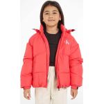 Dětské bundy Dívčí v červené barvě z polyesteru ve velikosti 8 let Designer od značky Calvin Klein Jeans z obchodu Answear.cz s poštovným zdarma 