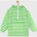Dětské bundy s kapucí Dívčí v zelené barvě z polyesteru od značky Tommy Hilfiger z obchodu Answear.cz s poštovným zdarma 