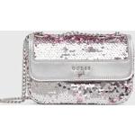 Dámské Luxusní kabelky Guess ve stříbrné barvě z polyesteru 
