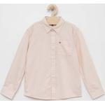Dětské košile Chlapecké v růžové barvě z bavlny ve slevě od značky Tommy Hilfiger z obchodu Answear.cz 