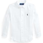 Dětské košile Chlapecké v bílé barvě lněné ve velikosti 8 let Designer od značky Polo Ralph Lauren z obchodu Answear.cz s poštovným zdarma 