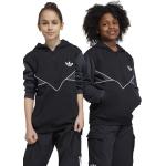 Dětské mikiny s kapucí Dívčí v černé barvě z bavlny ve velikosti 8 let od značky adidas Originals z obchodu Answear.cz s poštovným zdarma 