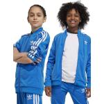 Dětské mikiny na zip Dívčí v modré barvě od značky adidas Originals z obchodu Answear.cz 