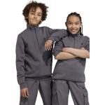 Dětské mikiny na zip Dívčí v šedé barvě z bavlny od značky adidas Originals z obchodu Answear.cz 