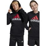 Dětské mikiny s kapucí Chlapecké v černé barvě z bavlny ve slevě od značky adidas z obchodu Answear.cz 
