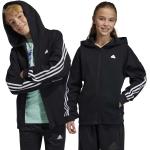Dětské mikiny s kapucí Dívčí v černé barvě ve velikosti 8 let od značky adidas z obchodu Answear.cz s poštovným zdarma 
