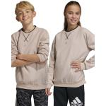 Dětské fleecové mikiny Dívčí v béžové barvě z polyesteru od značky adidas z obchodu Answear.cz 