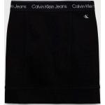 BIO Dětské sukně Dívčí v černé barvě z džínoviny ve velikosti 8 let ve slevě Designer od značky Calvin Klein Jeans z obchodu Answear.cz 