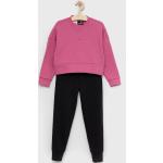 Dětské teplákové soupravy Dívčí v růžové barvě z bavlny ve velikosti 12 let od značky adidas z obchodu Answear.cz s poštovným zdarma 