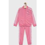 Dětské teplákové soupravy Dívčí v růžové barvě z polyesteru ve velikosti 8 let od značky adidas Originals z obchodu Answear.cz s poštovným zdarma 