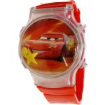 Dětské 3D digitální hodinky Auta Blesk McQueen červené
