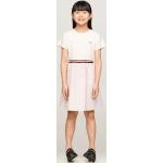 Dětské šaty Dívčí v růžové barvě z bavlny ve velikosti 7 let od značky Tommy Hilfiger z obchodu Answear.cz s poštovným zdarma 