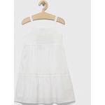 Dětské šaty Dívčí v bílé barvě z bavlny ve velikosti 6 let od značky United Colors of Benetton z obchodu Answear.cz 