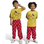 Dětské tepláky Dívčí v červené barvě z bavlny ve velikosti 5 let od značky adidas Disney z obchodu Answear.cz 
