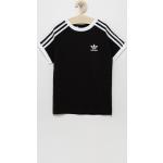 Dětská trička s krátkým rukávem Dívčí v černé barvě z bavlny ve slevě od značky adidas Originals z obchodu Answear.cz 