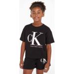 Dětská trička s krátkým rukávem Dívčí v černé barvě z bavlny ve velikosti 6 let Designer od značky Calvin Klein Jeans z obchodu Answear.cz 