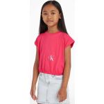 Dětská trička s potiskem Dívčí v růžové barvě z bavlny ve velikosti 8 let ve slevě Designer od značky Calvin Klein Jeans z obchodu Answear.cz 