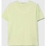 Dětská trička s límečkem Chlapecké v zelené barvě z bavlny strečové Designer od značky Calvin Klein Jeans z obchodu Answear.cz 