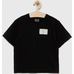 Dětská trička s potiskem Chlapecké v černé barvě z bavlny od značky Emporio Armani EA7 z obchodu Answear.cz 