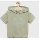 Dětská trička s krátkým rukávem Dívčí v zelené barvě z bavlny od značky Guess z obchodu Answear.cz 